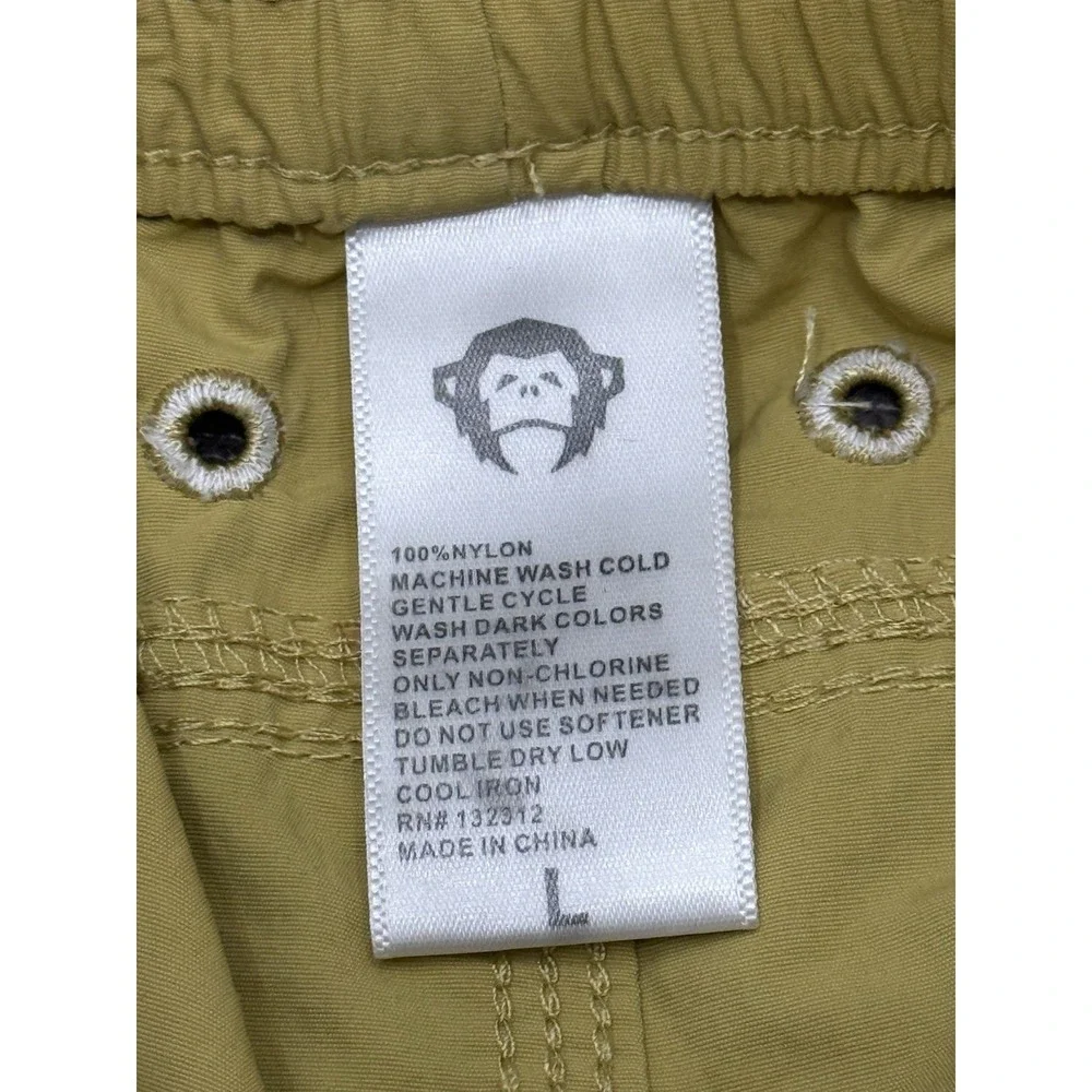 Howler Brothers Salado Shorts Mens Mustard Yellow Nylon Quick Dry Large